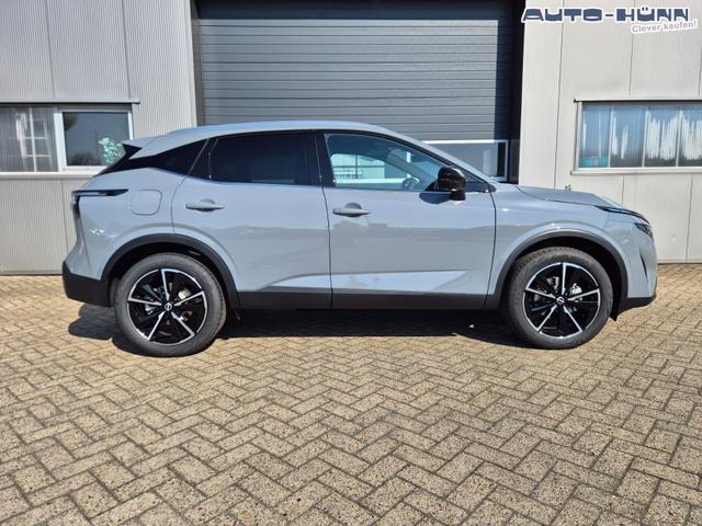 Nissan Qashqai 1.3 DIG-T MHEV 158 PS X-Tronic Tekna Voll-Leder Klimaautomatik PanoGlasdach Sitzheizung Lenkradheizung Navi Head-Up Display elektr. Heckklappe ACC PDC v+h 360&deg;Kamera DAB Bluetooth Touchscreen Apple CarPlay Android Auto 19"LM 