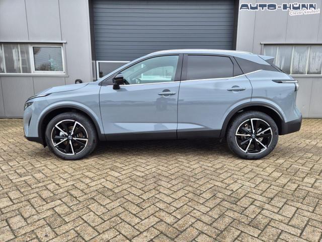 Nissan Qashqai 1.3 DIG-T MHEV 158 PS X-Tronic Tekna Voll-Leder Klimaautomatik PanoGlasdach Sitzheizung Lenkradheizung Navi Head-Up Display elektr. Heckklappe ACC PDC v+h 360&deg;Kamera DAB Bluetooth Touchscreen Apple CarPlay Android Auto 19"LM 