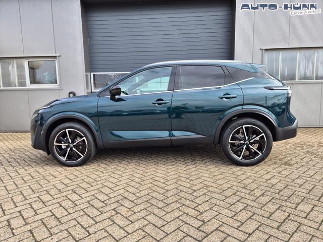 Nissan Qashqai 1.3 DIG-T MHEV 158 PS X-Tronic Tekna Voll-Leder Klimaautomatik PanoGlasdach Sitzheizung Lenkradheizung Navi Head-Up Display elektr. Heckklappe ACC PDC v+h 360&deg;Kamera DAB Bluetooth Touchscreen Apple CarPlay Android Auto 19"LM 