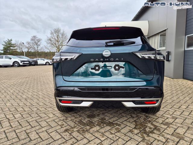 Nissan Qashqai 1.3 DIG-T MHEV 158 PS X-Tronic Tekna Premium Paket 20"LM Teil-Leder PanoGlasdach Klimaautomatik Sitzheizung Lenkradheizung Navi Head-Up Display elektr. Heckklappe ACC PDC v+h 360&deg;Kamera DAB Bluetooth Touchscreen Apple CarPlay Android Auto 