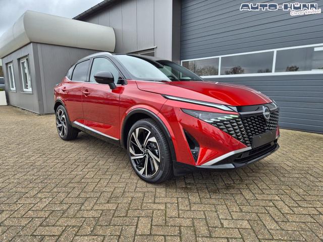 Nissan Qashqai 1.3 DIG-T MHEV 158 PS X-Tronic Tekna Premium Paket 20"LM Teil-Leder PanoGlasdach Klimaautomatik Sitzheizung Lenkradheizung Navi Head-Up Display elektr. Heckklappe ACC PDC v+h 360&deg;Kamera DAB Bluetooth Touchscreen Apple CarPlay Android Auto 