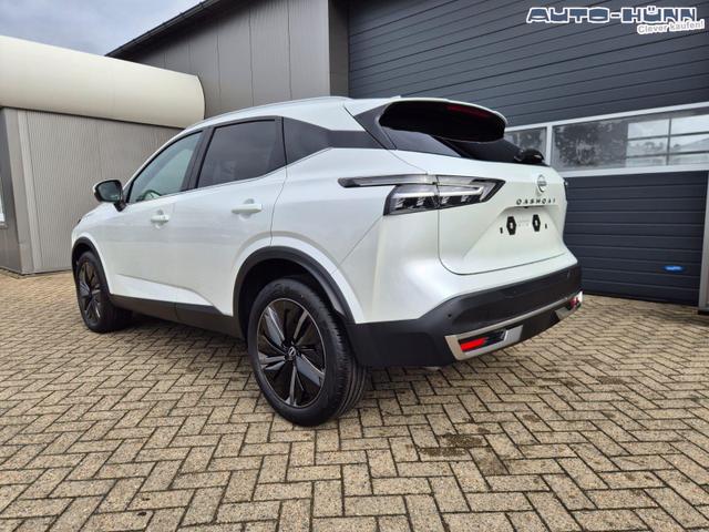 Nissan Qashqai 1.3 DIG-T MHEV 140PS Tekna Voll-Leder Klimaautomatik PanoGlasdach Sitzheizung Lenkradheizung Navi Head-Up Display elektr. Heckklappe ACC PDC v+h 360&deg;Kamera DAB Bluetooth Touchscreen Apple CarPlay Android Auto 19"LM 