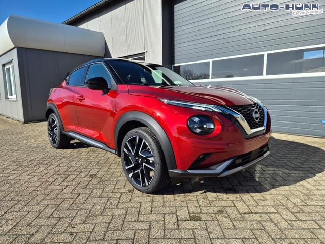Nissan Juke 1.0 DIG-T 114PS N-Design Automatik Teil-Leder Klimaautomatik Sitzheizung Lenkradheizung PDC v+h R&uuml;ckf.Kamera Navi 19"LM Bluetooth Touchscreen Apple CarPlay Android Auto 