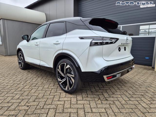 Nissan Qashqai 1.3 DIG-T MHEV 158 PS X-Tronic Tekna Premium Paket 20"LM Teil-Leder PanoGlasdach Klimaautomatik Sitzheizung Lenkradheizung Navi Head-Up Display elektr. Heckklappe ACC PDC v+h 360&deg;Kamera DAB Bluetooth Touchscreen Apple CarPlay Android Auto 