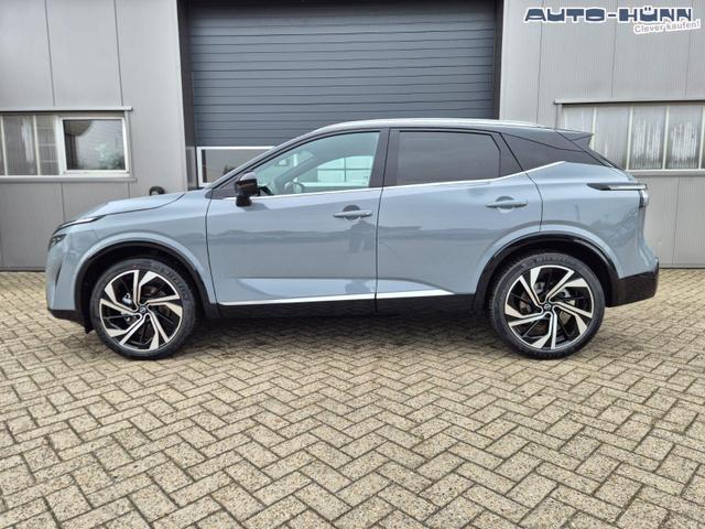 Nissan Qashqai 1.3 DIG-T MHEV 158 PS X-Tronic Tekna Premium Paket 20"LM Teil-Leder PanoGlasdach Klimaautomatik Sitzheizung Lenkradheizung Navi Head-Up Display elektr. Heckklappe ACC PDC v+h 360&deg;Kamera DAB Bluetooth Touchscreen Apple CarPlay Android Auto 