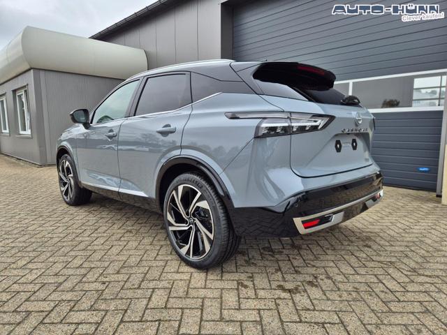 Nissan Qashqai 1.3 DIG-T MHEV 158 PS X-Tronic Tekna Premium Paket 20"LM Teil-Leder PanoGlasdach Klimaautomatik Sitzheizung Lenkradheizung Navi Head-Up Display elektr. Heckklappe ACC PDC v+h 360&deg;Kamera DAB Bluetooth Touchscreen Apple CarPlay Android Auto 