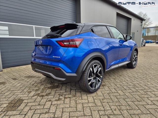 Nissan Juke 1.0 DIG-T 114PS N-Design Automatik Teil-Leder Klimaautomatik Sitzheizung Lenkradheizung PDC v+h R&uuml;ckf.Kamera Navi 19"LM Bluetooth Touchscreen Apple CarPlay Android Auto 