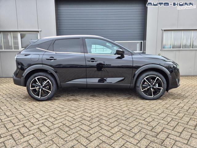 Nissan Qashqai 1.3 DIG-T MHEV 158 PS X-Tronic Tekna Voll-Leder Klimaautomatik PanoGlasdach Sitzheizung Lenkradheizung Navi Head-Up Display elektr. Heckklappe ACC PDC v+h 360&deg;Kamera DAB Bluetooth Touchscreen Apple CarPlay Android Auto 19"LM 