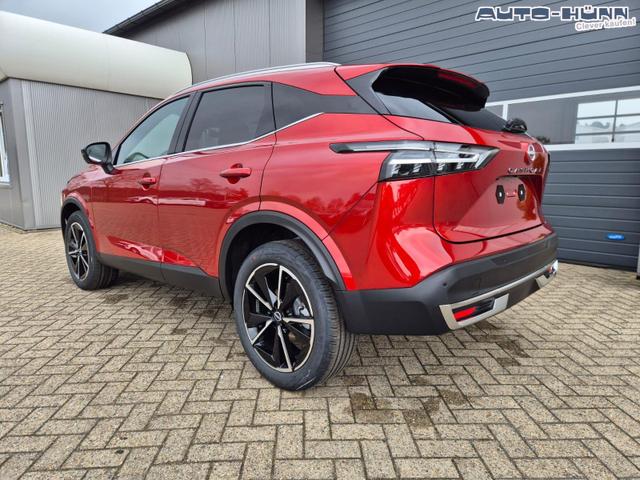 Nissan Qashqai 1.3 DIG-T MHEV 158 PS X-Tronic Tekna Voll-Leder Klimaautomatik PanoGlasdach Sitzheizung Lenkradheizung Navi Head-Up Display elektr. Heckklappe ACC PDC v+h 360&deg;Kamera DAB Bluetooth Touchscreen Apple CarPlay Android Auto 19"LM 