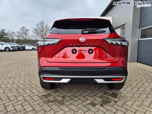 Nissan Qashqai 1.3 DIG-T MHEV 158 PS X-Tronic Tekna Voll-Leder Klimaautomatik PanoGlasdach Sitzheizung Lenkradheizung Navi Head-Up Display elektr. Heckklappe ACC PDC v+h 360&deg;Kamera DAB Bluetooth Touchscreen Apple CarPlay Android Auto 19"LM 