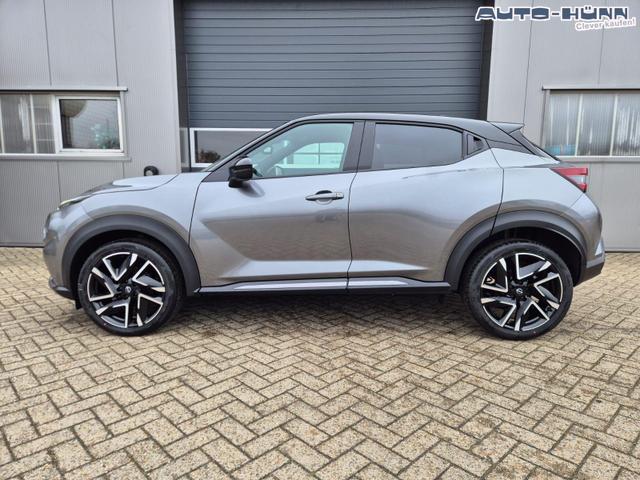 Nissan Juke 1.0 DIG-T 114PS N-Design Automatik Teil-Leder Klimaautomatik Sitzheizung Lenkradheizung PDC v+h R&uuml;ckf.Kamera Navi 19"LM Bluetooth Touchscreen Apple CarPlay Android Auto 