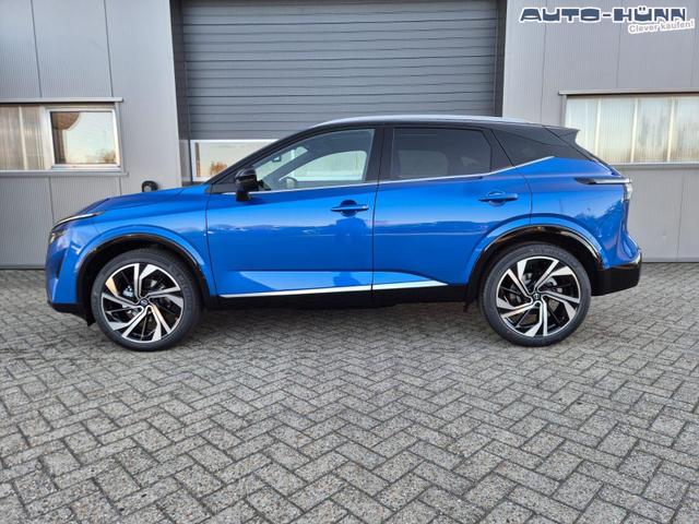 Nissan Qashqai 1.3 DIG-T MHEV 158 PS X-Tronic Tekna Premium Paket 20"LM Teil-Leder PanoGlasdach Klimaautomatik Sitzheizung Lenkradheizung Navi Head-Up Display elektr. Heckklappe ACC PDC v+h 360&deg;Kamera DAB Bluetooth Touchscreen Apple CarPlay Android Auto 