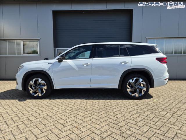 Skoda Kodiaq Sportline 1.5 TSI 204PS PHEV DSG schwenkb. AHK elektr. PanoDach HUD Alcantara PDC v+h 360&deg;Kamera CANTON Sound Klimaautomatik Sitzheizung Lenkradheizung Navi Apple CarPlay Android Auto 2xKeyless 19"LM vollelektr. Reichweite 116KM 
