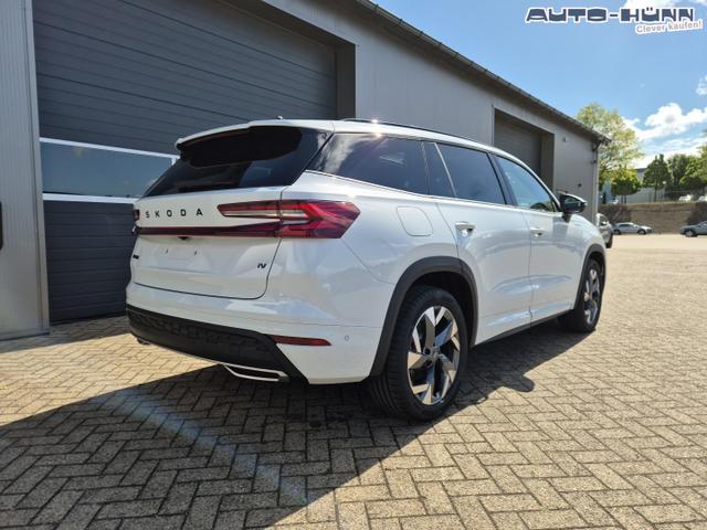 Skoda Kodiaq Sportline 1.5 TSI 204PS PHEV DSG schwenkb. AHK elektr. PanoDach HUD Alcantara PDC v+h 360&deg;Kamera CANTON Sound Klimaautomatik Sitzheizung Lenkradheizung Navi Apple CarPlay Android Auto 2xKeyless 19"LM vollelektr. Reichweite 116KM 