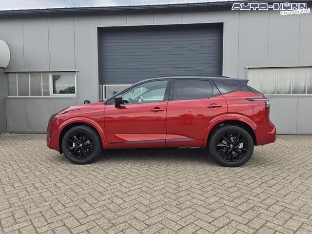 Nissan Qashqai 1.3 DIG-T MHEV 158 PS X-Tronic N-Design Head-Up Display Teil-Leder Klimaautomatik Sitzheizung Lenkradheizung Navi elektr. Heckklappe ACC PDC v+h 360&deg;Kamera DAB Bluetooth Touchscreen Apple CarPlay Android Auto 19"Zoll 