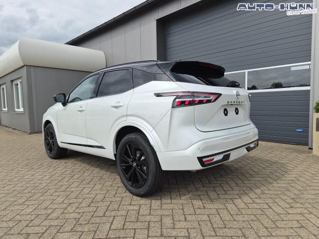 Nissan Qashqai 1.3 DIG-T MHEV 158 PS X-Tronic N-Design PanoDach Teil-Leder Klimaautomatik Sitzheizung Lenkradheizung Navi ACC PDC v+h 360&deg;Kamera DAB Bluetooth Touchscreen Apple CarPlay Android Auto 19"Zoll 
