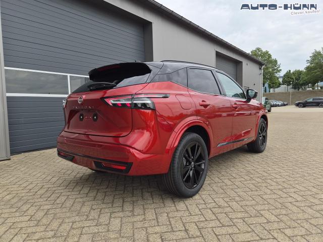 Nissan Qashqai 1.3 DIG-T MHEV 158 PS X-Tronic N-Design PanoDach Teil-Leder Klimaautomatik Sitzheizung Lenkradheizung Navi ACC PDC v+h 360&deg;Kamera DAB Bluetooth Touchscreen Apple CarPlay Android Auto 19"Zoll 