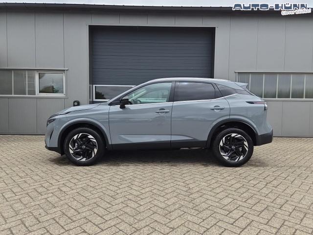 Nissan Qashqai 1.3 DIG-T MHEV 158 PS X-Tronic N-Connecta Teil-Leder PanoGlasdach Klimaautomatik Sitzheizung Lenkradheizung Navi ACC PDC v+h 360&deg;Kamera DAB Bluetooth Touchscreen Apple CarPlay Android Auto 18"LM 