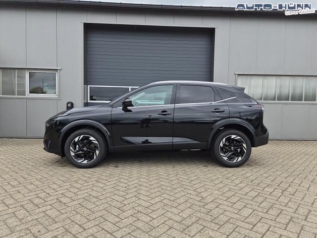 Nissan Qashqai 1.3 DIG-T MHEV 158 PS X-Tronic N-Connecta Teil-Leder PanoGlasdach Klimaautomatik Sitzheizung Lenkradheizung Navi ACC PDC v+h 360&deg;Kamera DAB Bluetooth Touchscreen Apple CarPlay Android Auto 18"LM 