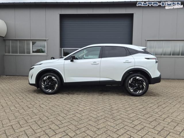 Nissan Qashqai 1.3 DIG-T MHEV 158 PS X-Tronic N-Connecta Teil-Leder PanoGlasdach Klimaautomatik Sitzheizung Lenkradheizung Navi ACC PDC v+h 360&deg;Kamera DAB Bluetooth Touchscreen Apple CarPlay Android Auto 18"LM 