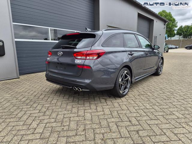Hyundai i30 Kombi 1.6 T-GDI 150PS Automatik N-Line Sitzheizung Lenkradheizung Klimaautomatik Navi 10,3"-Touchscreen Bluelink Apple CarPlay + Android Auto PDC v+h R&uuml;ckf.Kamera 18-LM 