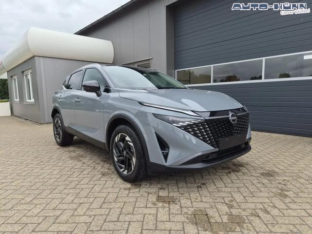 Nissan Qashqai 1.3 DIG-T MHEV 158 PS X-Tronic N-Connecta Teil-Leder PanoGlasdach Klimaautomatik Sitzheizung Lenkradheizung Navi ACC PDC v+h 360&deg;Kamera DAB Bluetooth Touchscreen Apple CarPlay Android Auto 18"LM 