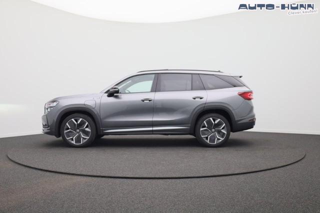 Skoda Kodiaq Sportline 1.5 TSI 204PS PHEV DSG Sitzheizung v+h Frontscheibe beheizb. 20"LM schwenkb. AHK elektr. PanoDach Alcantara PDC R&uuml;ckf.Kamera Klimaautomatik Lenkradheizung Navi Apple CarPlay Android Auto 2xKeyless vollelektr. Reichweite 116KM 