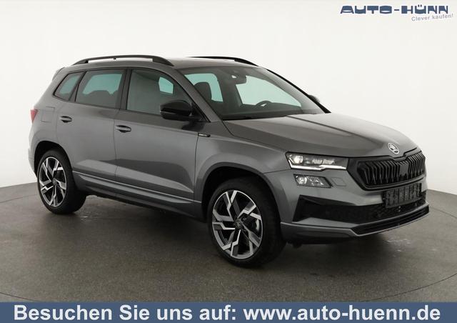 Skoda Karoq - Sportline 4x4 2.0 TSI DSG Sportline, Pano, AHK, Navi, Teilleder, Side, 5 J.-Garantie