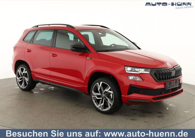 Skoda Karoq - Sportline 1.5 TSI DSG Sportline, Pano, AHK, Navi, CANTON, Matrix, AreaView, Side, FS-beheizbar, 19-Zoll