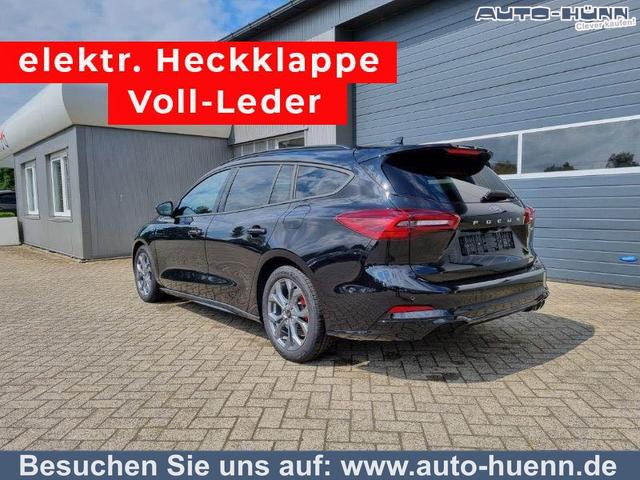 Ford Focus Turnier - 1.0 125PS ST-Line X Voll-Leder elektr. Heckklappe Winterpaket Rückf.Kamera ACC Klimaautomatik Sitzheizung Lenkradheizung Frontscheibe beheizb. Ford-Navi SYNC 4 B+O Sound DAB+ Bluetooth Apple Carplay Android Auto PDC v+h 2xKeyless 17-LM