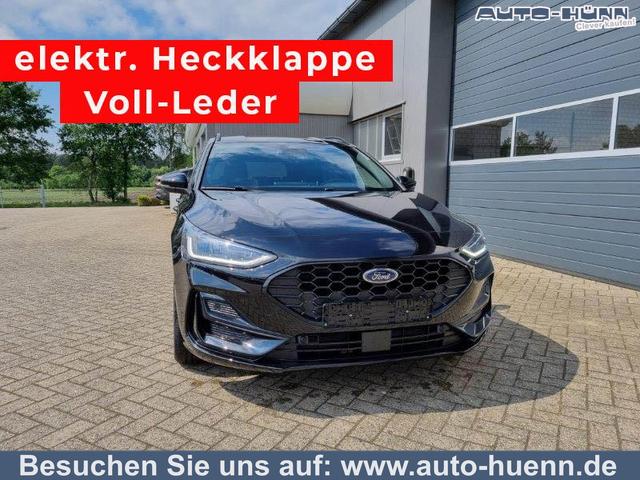 Ford Focus Turnier - 1.0 125PS ST-Line X Voll-Leder elektr. Heckklappe Winterpaket Rückf.Kamera ACC Klimaautomatik Sitzheizung Lenkradheizung Frontscheibe beheizb. Ford-Navi SYNC 4 B+O Sound DAB+ Bluetooth Apple Carplay Android Auto PDC v+h 2xKeyless 17-LM