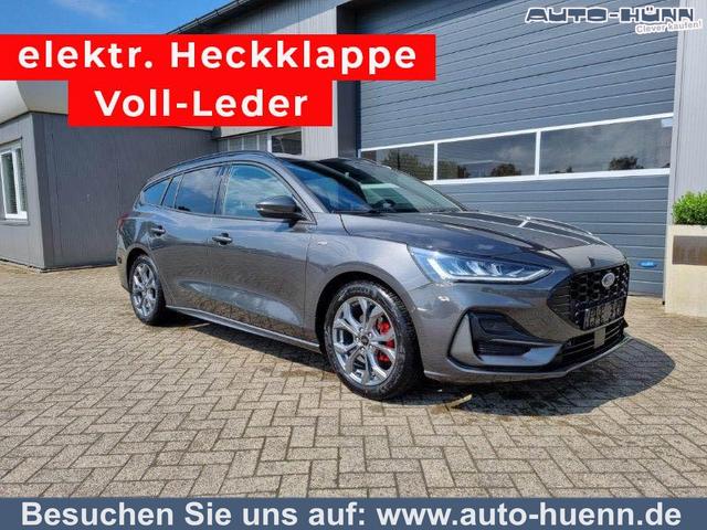 Ford Focus Turnier - 1.0 125PS ST-Line X Voll-Leder elektr. Heckklappe Winterpaket Rückf.Kamera ACC Klimaautomatik Sitzheizung Lenkradheizung Frontscheibe beheizb. Ford-Navi SYNC 4 B+O Sound DAB+ Bluetooth Apple Carplay Android Auto PDC v+h 2xKeyless 17-LM