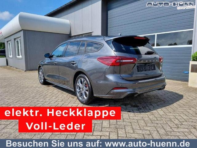Ford Focus Turnier - 1.0 125PS ST-Line X Voll-Leder elektr. Heckklappe Winterpaket Rückf.Kamera ACC Klimaautomatik Sitzheizung Lenkradheizung Frontscheibe beheizb. Ford-Navi SYNC 4 B+O Sound DAB+ Bluetooth Apple Carplay Android Auto PDC v+h 2xKeyless 17-LM