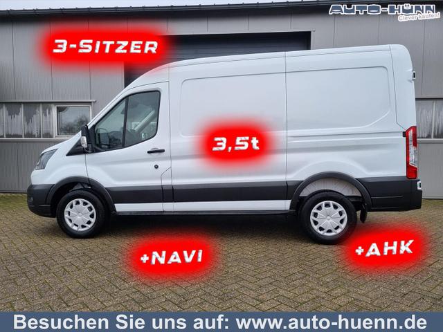 Ford Transit - L2H2 2.0 TDCi 130PS Trend 3,5t 3-Sitzer AHK Klima Navi Bluetooth DAB Frontscheibe beheizb. PDC v+h Rückf.Kamera Tempomat
