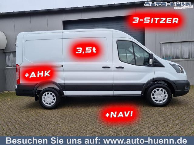 Ford Transit - L2H2 2.0 TDCi 130PS Trend 3,5t 3-Sitzer AHK Klima Navi Bluetooth DAB Frontscheibe beheizb. PDC v+h Rückf.Kamera Tempomat