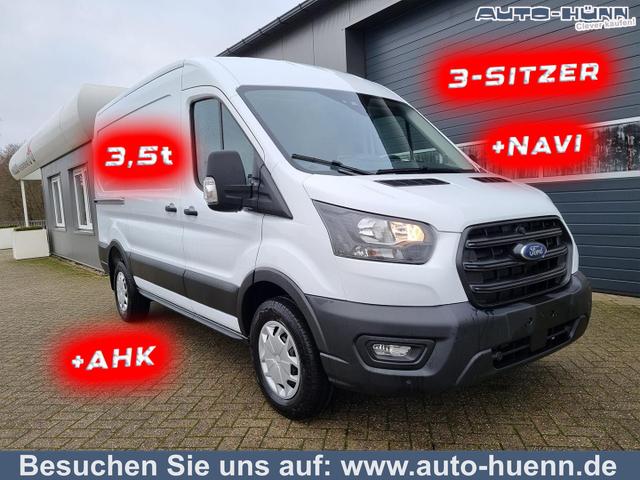 Ford Transit - L2H2 2.0 TDCi 130PS Trend 3,5t 3-Sitzer AHK Klima Navi Bluetooth DAB Frontscheibe beheizb. PDC v+h Rückf.Kamera Tempomat