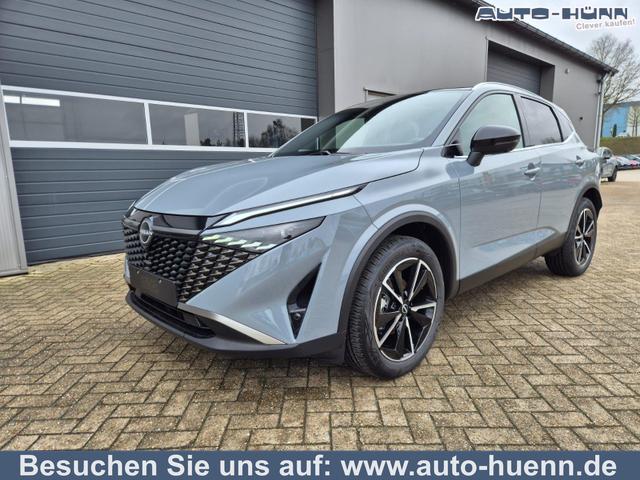 Nissan Qashqai - 1.3 DIG-T MHEV 158 PS X-Tronic Tekna Voll-Leder Klimaautomatik PanoGlasdach Sitzheizung Lenkradheizung Navi Head-Up Display elektr. Heckklappe ACC PDC v+h 360&deg;Kamera DAB Bluetooth Touchscreen Apple CarPlay Android Auto 19"LM