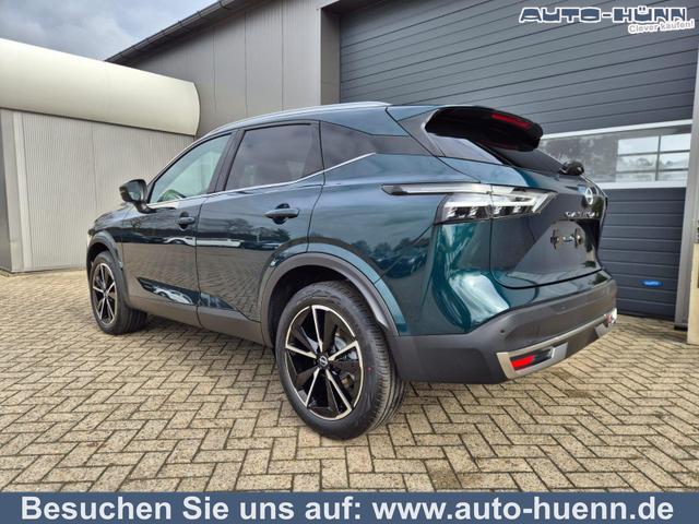 Nissan Qashqai - 1.3 DIG-T MHEV 158 PS X-Tronic Tekna Voll-Leder Klimaautomatik PanoGlasdach Sitzheizung Lenkradheizung Navi Head-Up Display elektr. Heckklappe ACC PDC v+h 360&deg;Kamera DAB Bluetooth Touchscreen Apple CarPlay Android Auto 19"LM