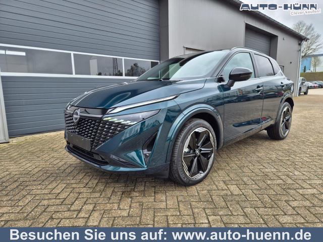 Nissan Qashqai - 1.3 DIG-T MHEV 158 PS X-Tronic N-Design 20"Zoll Teil-Leder PanoGlasdach Klimaautomatik Sitzheizung Lenkradheizung Navi Head-Up Display elektr. Heckklappe ACC PDC v+h 360&deg;Kamera DAB Bluetooth Touchscreen Apple CarPlay Android Auto