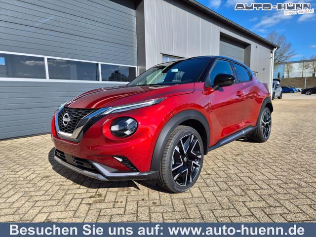 Nissan Juke - 1.0 DIG-T 114PS N-Design Automatik Teil-Leder Klimaautomatik Sitzheizung Lenkradheizung PDC v+h R&uuml;ckf.Kamera Navi 19"LM Bluetooth Touchscreen Apple CarPlay Android Auto