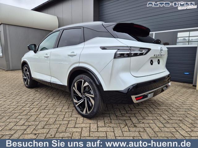 Nissan Qashqai - 1.3 DIG-T MHEV 158 PS X-Tronic Tekna Premium Paket 20"LM Teil-Leder PanoGlasdach Klimaautomatik Sitzheizung Lenkradheizung Navi Head-Up Display elektr. Heckklappe ACC PDC v+h 360&deg;Kamera DAB Bluetooth Touchscreen Apple CarPlay Android Auto