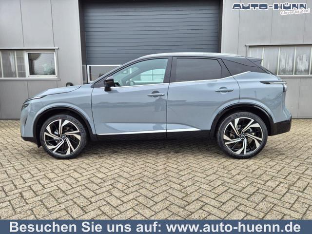 Nissan Qashqai - 1.3 DIG-T MHEV 158 PS X-Tronic Tekna Premium Paket 20"LM Teil-Leder PanoGlasdach Klimaautomatik Sitzheizung Lenkradheizung Navi Head-Up Display elektr. Heckklappe ACC PDC v+h 360&deg;Kamera DAB Bluetooth Touchscreen Apple CarPlay Android Auto