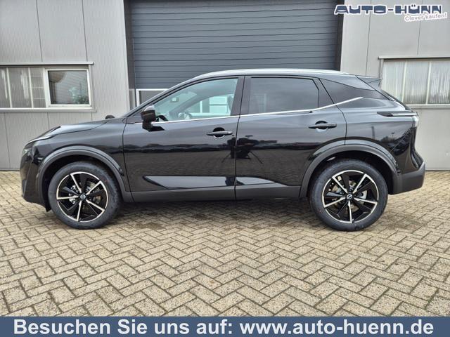 Nissan Qashqai - 1.3 DIG-T MHEV 158 PS X-Tronic Tekna Voll-Leder Klimaautomatik PanoGlasdach Sitzheizung Lenkradheizung Navi Head-Up Display elektr. Heckklappe ACC PDC v+h 360&deg;Kamera DAB Bluetooth Touchscreen Apple CarPlay Android Auto 19"LM