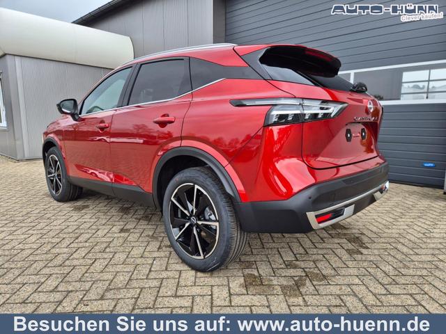 Nissan Qashqai - 1.3 DIG-T MHEV 158 PS X-Tronic Tekna Voll-Leder Klimaautomatik PanoGlasdach Sitzheizung Lenkradheizung Navi Head-Up Display elektr. Heckklappe ACC PDC v+h 360&deg;Kamera DAB Bluetooth Touchscreen Apple CarPlay Android Auto 19"LM