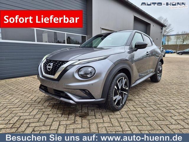Nissan Juke - 1.0 DIG-T 114PS N-Design Automatik Teil-Leder Klimaautomatik Sitzheizung Lenkradheizung PDC v+h R&uuml;ckf.Kamera Navi 19"LM Bluetooth Touchscreen Apple CarPlay Android Auto
