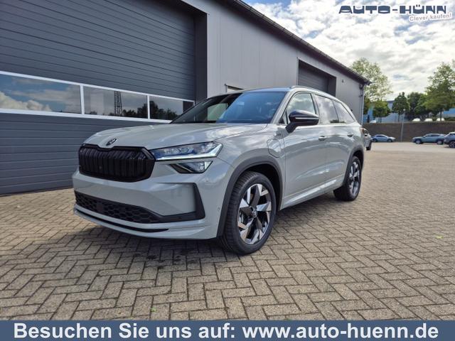 Skoda Kodiaq - Sportline 1.5 TSI 204PS PHEV DSG schwenkb. AHK elektr. PanoDach HUD Alcantara PDC v+h 360&deg;Kamera CANTON Sound Klimaautomatik Sitzheizung Lenkradheizung Navi Apple CarPlay Android Auto 2xKeyless 19"LM vollelektr. Reichweite 116KM