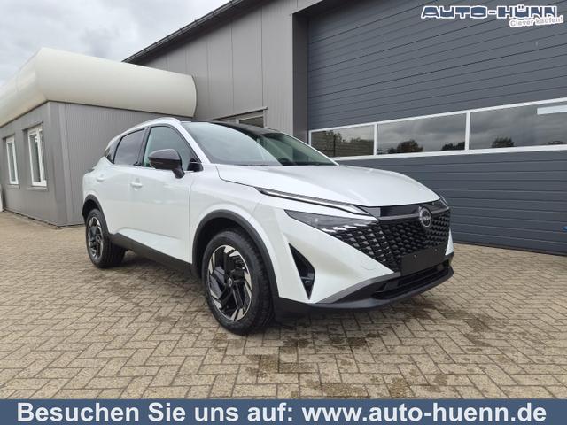 Nissan Qashqai - 1.3 DIG-T MHEV 158 PS X-Tronic N-Connecta Teil-Leder PanoGlasdach Klimaautomatik Sitzheizung Lenkradheizung Navi ACC PDC v+h 360&deg;Kamera DAB Bluetooth Touchscreen Apple CarPlay Android Auto 18"LM