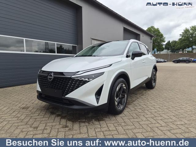 Nissan Qashqai - 1.3 DIG-T MHEV 158 PS X-Tronic N-Connecta Teil-Leder PanoGlasdach Klimaautomatik Sitzheizung Lenkradheizung Navi ACC PDC v+h 360&deg;Kamera DAB Bluetooth Touchscreen Apple CarPlay Android Auto 18"LM