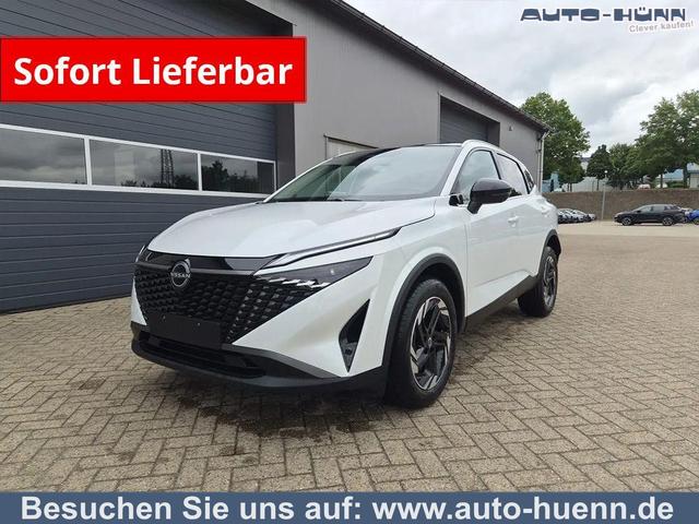 Nissan Qashqai - 1.3 DIG-T MHEV 158 PS X-Tronic N-Connecta Teil-Leder PanoGlasdach Klimaautomatik Sitzheizung Lenkradheizung Navi ACC PDC v+h 360&deg;Kamera DAB Bluetooth Touchscreen Apple CarPlay Android Auto 18"LM