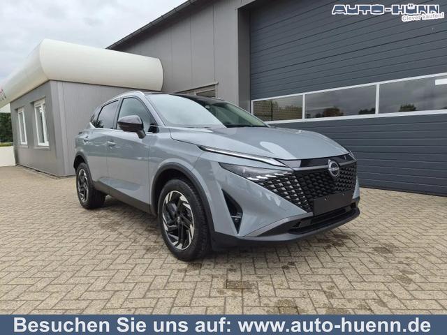 Nissan Qashqai - 1.3 DIG-T MHEV 158 PS X-Tronic N-Connecta Teil-Leder PanoGlasdach Klimaautomatik Sitzheizung Lenkradheizung Navi ACC PDC v+h 360&deg;Kamera DAB Bluetooth Touchscreen Apple CarPlay Android Auto 18"LM
